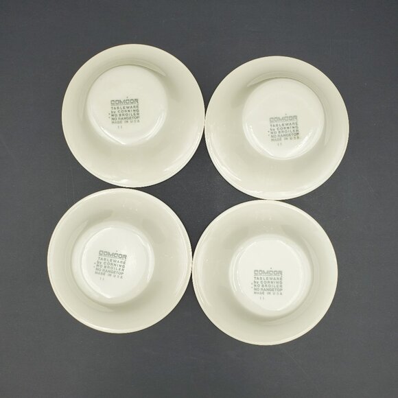 Corning Comcor Tableware Cumulus Dessert Fruit Bowls Rim Berry Sauce Bowls - Picture 5 of 9